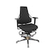 DAUPHIN Tec Identity ESD, Counter, SRP Madrid ID black, 3F armr., gliders - Tec Identity MADRID counter chair for ESD areas - 1