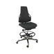 DAUPHIN Tec Identity clean room, Counter, SRP Madrid ID black, locking castors - Tec Identity MADRID counter chair for clean room areas - 2