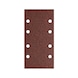 KLINGSPOR Hook-and-loop strips 93 x 186 mm, 180 grit, GL35 hole pattern 677443 - Velcro-backed abrasive strips - 1
