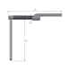 TESA TECHNOLOGY Groove skidless tracer 3-Y for groove depths under 20 mm, stylus tip 2 &micro;m, 90 degrees