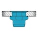 GESIPA Blind rivet nuts A2 stainless steel, small head M8x11x17, pack of 100 1455461 - Blind rivet nut - 3