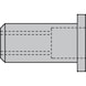 GESIPA Blindnietmuttern Alu Flachrundkopf M4 x 6 x 13,0 Mini-Pack mit 100 St&uuml;ck 1433700 - Blindnietmutter - 2
