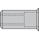 GESIPA Aluminium blind rivet nuts, small head, M8 x 11 x 17, pack of 100, 1433688 - Blind rivet nut - 2