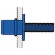 GESIPA Blind rivet screw, steel, flat round head, M6 x 9 x 15.5, pack of 100, 1455331 - Blind rivet nut - 3