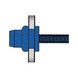 GESIPA Blind rivet screw, steel, flat round head, M6 x 9 x 15.5, pack of 100, 1450361 - Blind rivet nut - 3