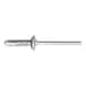 GESIPA Blind rivets, aluminium/aluminium, flat round head, 5.2 x 19.1, pack of 250, 1455606 - Blind rivet - 1