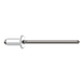 GESIPA Blind rivets, steel/steel, flat round head, 4 x 18, pack of 500, 1454609 - Blind rivet - 1