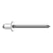 GESIPA Blind rivets, aluminium/stainless steel, flat round head, 5 x 8, pack of 500, 1433597 - Blind rivet - 1