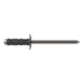 GESIPA Control cabinet rivet, flat-round head, aluminium/steel 4.8 x 15.0, pack of 250 1712694 - Blind rivet - 1