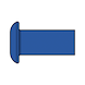 GESIPA Magazine blind rivet, steel, flat round head, 3.2 x 7.0, pack of 12,500, 1464086 - Blind rivet - 3