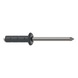 GESIPA Blind rivets, aluminium/stainless steel, 4.8 x 25, RAL 7011 iron grey, pack of 250, 1456070 - Blind rivet - 2