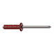 GESIPA Blind rivets, aluminium/stainless steel, 4 x 10, RAL 3000 fire red, pack of 500, 1456049 - Blind rivet - 2