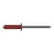 GESIPA Blind rivets, aluminium/stainless steel, 4 x 10, RAL 3000 fire red, pack of 500, 1456049 - Blind rivet - 1