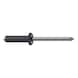 GESIPA Blind rivets, aluminium/stainless steel, 4 x 13, RAL 7024 graphite grey, pack of 500, 1456083 - Blind rivet - 2