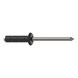 GESIPA Blind rivets, aluminium/stainless steel, 4 x 13, RAL 9011 graphite black, pack of 500, 1456154 - Blind rivet - 3