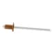 GESIPA Blind rivets, aluminium/stainless steel, 3.2 x 8, RAL 8014 sepia brown, pack of 1000, 1456088 - Blind rivet - 3