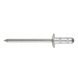 GESIPA Blindniete Alu/Niro Gro&szlig;kopf 4,8 x 12 K 11,4 silber Pack mit 500 St&uuml;ck 1433905 - Blindniet - 1
