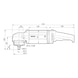 BOSCH Hochfrequenz-Winkelschleifer HWS 85/180, 1500 W, 200 V, 8500 U/min 0602329534 - Hochfrequenz-Winkelschleifer HWS 85/180 - 2