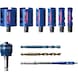BOSCH EXPERT Construction Material Power Change hole saw set, 10-piece, 2608901951 - Hole saw set - 1