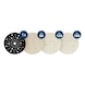 BOSCH EXPERT M480 Schleifnetz- Set 150mm K80/120/180 6+1 Set, Starter Pack. 2608902481 - EXPERT M480 Schleifnetz- Set - 1