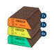 BOSCH EXPERT S470 Combination Block, 69 x 97 x 26 mm, medium/fine/superfine, 20 pieces 2608902491 - Abrasives, grinding tools (other) - 1