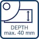 BOSCH Akku-Mauernutfr&auml;se GNF18V-40 in L-BOXX ohne Akku 06016C5000 - Fr&auml;se (Akku, nicht spezifiziert) - 2