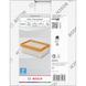 BOSCH Flacher gefalteter HEPA-Filter f&uuml;r Staubsauger 2608001220 - Filter f&uuml;r Staubsauger - 3