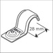 BOSCH PRO metal single cable holder, EMS-28 1600A03C2D - PRO metal single cable holder - 2