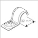 BOSCH PRO Metall-Einzelkabelhalter, EMS-32 1600A03C2E - PRO Metall-Einzelkabelhalter - 2