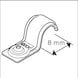 BOSCH PRO metal single cable holder, EMS-8 1600A03C26 - PRO metal single cable holder - 2