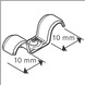 BOSCH PRO Metal Double Cable Holder, EMD-10 1600A03C2J - PRO Metal Double Cable Holder - 2