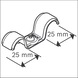 BOSCH PRO Metal Double Cable Holder, EMD-25 1600A03C2P - PRO Metal Double Cable Holder - 2