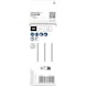 BOSCH PRO Plastics PVC and PMMA clean T102H jigsaw blade 100 mm, 3-piece set 2608667050 - Saw blade for jigsaw - 3