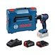 BOSCH Akku-Bohrschrauber GSR18V-52 1xGBA 18V 4 Ah 1xGBA 18V 2 Ah in L-BOXX 06019S0024 - Bohrschrauber (Akku) - 1