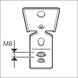 BOSCH PRO FMI-M6/M8 metal hanger 1600A03C2T - Power tool (accessory) - 1