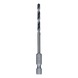 BOSCH Metal HSS twist drill, 3.5 x 39 x 79 mm, HEX 1/4 shank 2608577868 - Metal HSS twist drill - 1