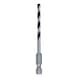 BOSCH Metal HSS twist drill, 4 x 43 x 83 mm, HEX 1/4 shank 2608577869 - Metal HSS twist drill - 1