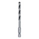 BOSCH Metal HSS Spiralbohrer, 5 x 52 x 91 mm, HEX 1/4 Schaft 2608577872 - Metal HSS Spiralbohrer - 1
