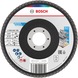 BOSCH X451 Fan-shaped grinding disc, 125 x 22.23 mm, K40, Z27, 15-piece set 2608626179 - Flap disc - 1