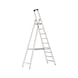 ATORN Aluminium step ladder, 1x9 steps - Aluminium step ladder - 2