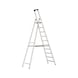 ATORN Aluminium step ladder, 1x10 steps - Aluminium step ladder - 2
