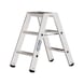 ATORN Aluminium step ladder, 2x3 steps - Aluminium step ladder  - 2