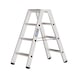 ATORN Aluminium step ladder, 2x4 steps - Aluminium step ladder  - 2