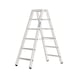 ATORN Aluminium step ladder, 2x6 steps - Aluminium step ladder  - 1