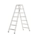 ATORN Alu-Stufenstehleiter 2x7 Stufen - Aluminium-Stufenstehleiter  - 1