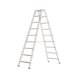 ATORN Aluminium step ladder, 2x9 steps