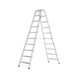 ATORN Aluminium step ladder, 2x10 steps