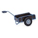 FETRA Hand cart with 4 panels, load capacity 400 kg, loading platform 845 x 545 mm - Hand cart with 4 panels and solid rubber tyres - 1