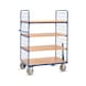 FETRA Shelf trolley with 4 levels, load capacity 600 kg, loading surface 1200 x 800 mm, with tugger train - Shelf trolley with <br/>4 tiers - 1
