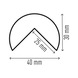 DURABLE Magnetic corner protection profile C25R -  - 3